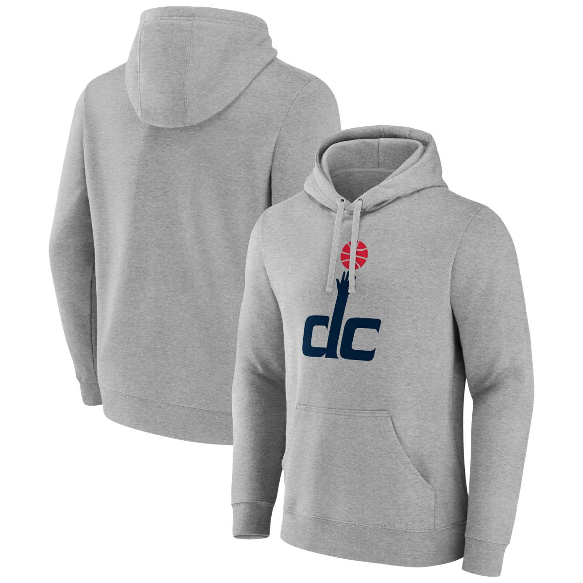 Washington Wizards Alternate Logo Pullover Hoodie Gray