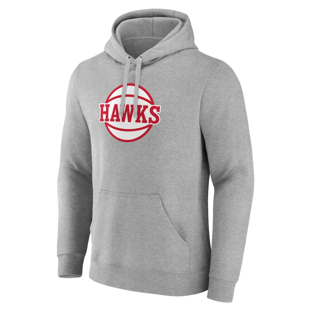 Atlanta Hawks Alternate Logo Pullover Hoodie Gray