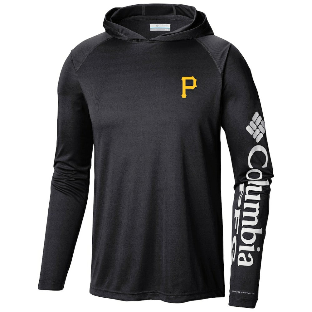 Pittsburgh Pirates Columbia Terminal Tackle Long Sleeve Hoodie T-Shirt - Black Hoodies