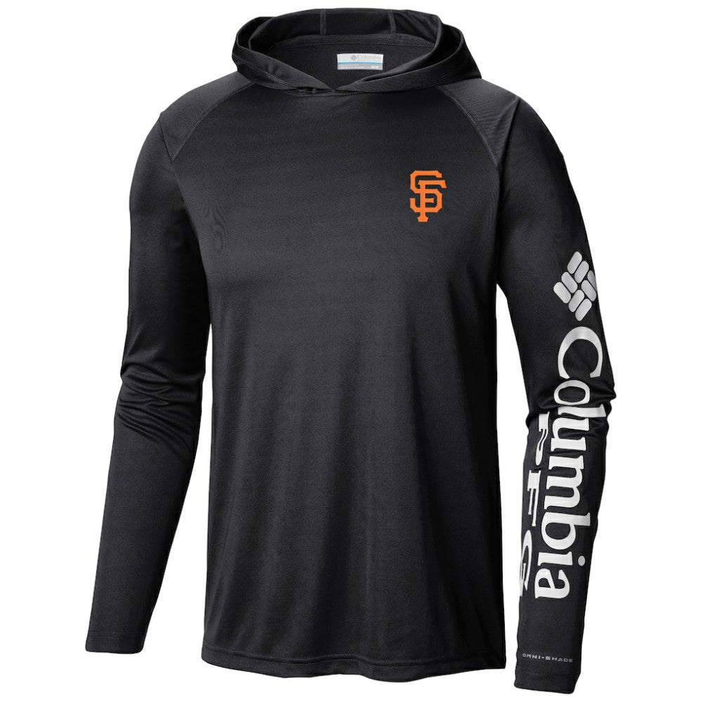 San Francisco Giants Columbia Terminal Tackle Long Sleeve Hoodie T-Shirt - Black Hoodies