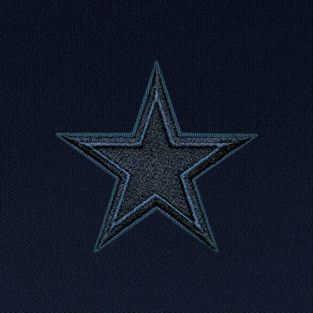 Dallas Cowboys Antigua Tonal Logo Victory Full-Zip Hoodie Navy