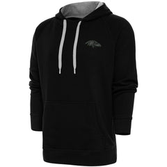 Baltimore Ravens Antigua Tonal Logo Victory Pullover Hoodie Black
