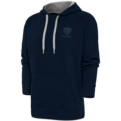 Chicago Bears Antigua Tonal Logo Victory Pullover Hoodie Navy