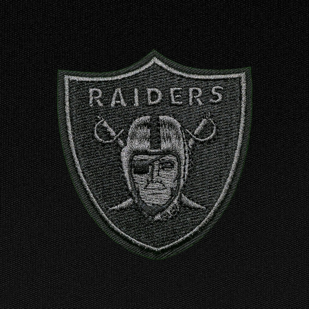 Las Vegas Raiders Antigua Tonal Logo Victory Pullover Hoodie Black