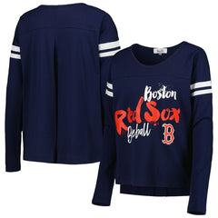 Boston Red Sox Touch Women's Free Agent Long Sleeve T-Shirt - Navy T-shirts