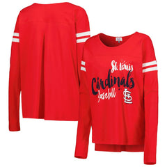 St. Louis Cardinals Touch Women's Free Agent Long Sleeve T-Shirt - Red T-shirts