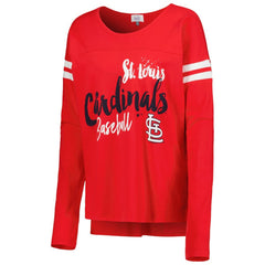 St. Louis Cardinals Touch Women's Free Agent Long Sleeve T-Shirt - Red T-shirts
