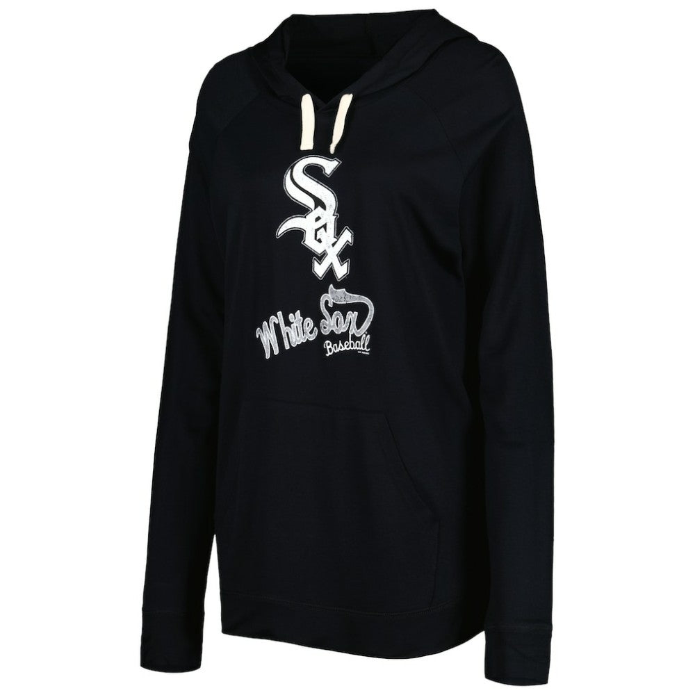 Chicago White Sox Touch Women's Pre-Game Raglan Pullover Hoodie - Black Hoodies