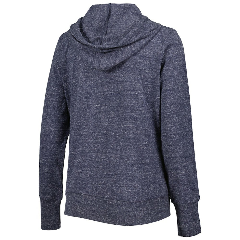Milwaukee Brewers Touch Women's Training Camp Tri-Blend Lightweight Full-Zip Hoodie - Navy Hoodies