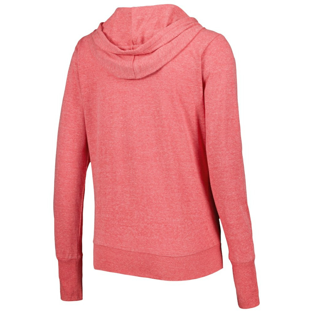 Washington Nationals Touch Women's Training Camp Tri-Blend Lightweight Full-Zip Hoodie - Red Hoodies