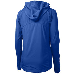 Seattle Seahawks Cutter & Buck Women's Throwback Logo Adapt Eco Knit Hybrid Recycled Full-Zip Hoodie Royal