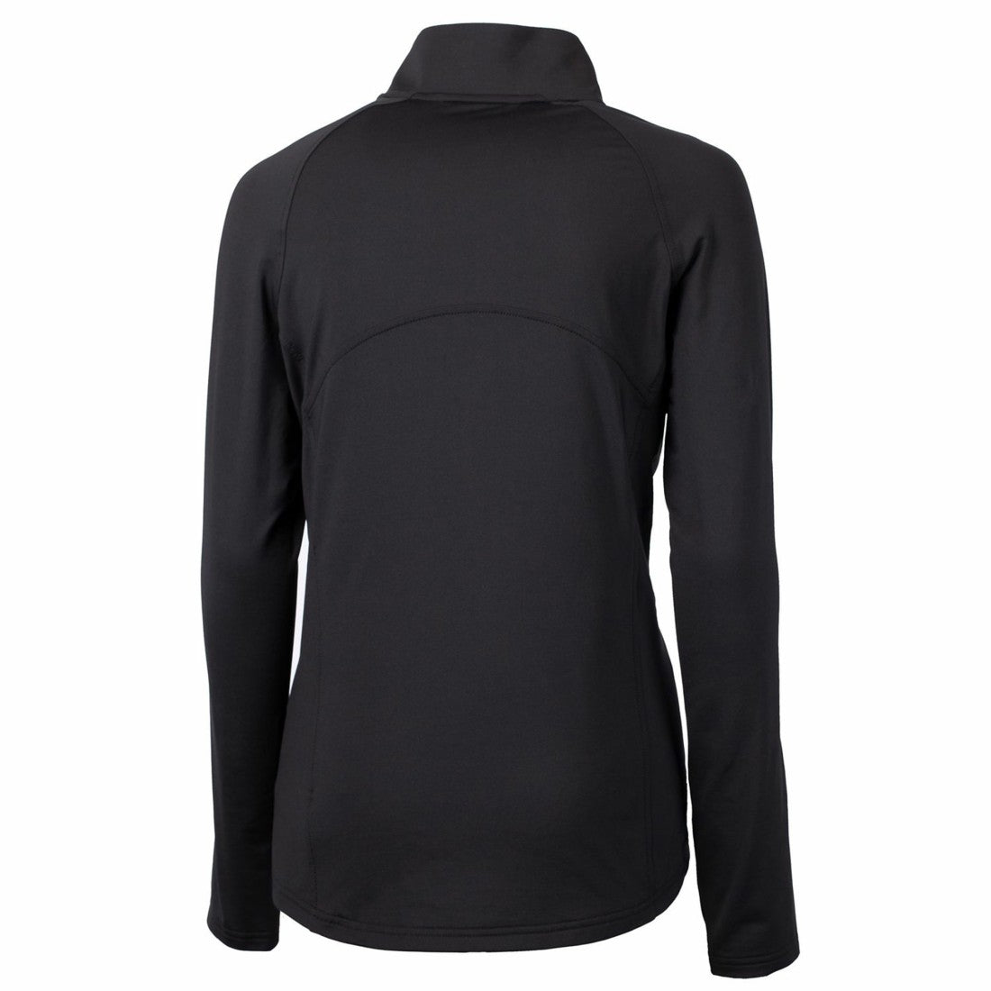 Tampa Bay Buccaneers Cutter & Buck Women's Throwback Logo Adapt Eco Knit Stretch Recycled Half-Zip Pullover Top Black