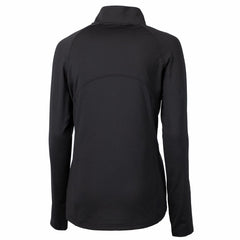 Tampa Bay Buccaneers Cutter & Buck Women's Throwback Logo Adapt Eco Knit Stretch Recycled Half-Zip Pullover Top Black