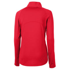 Buffalo Bills Cutter & Buck Women's Throwback Logo Adapt Eco Knit Stretch Recycled Half-Zip Pullover Top Red
