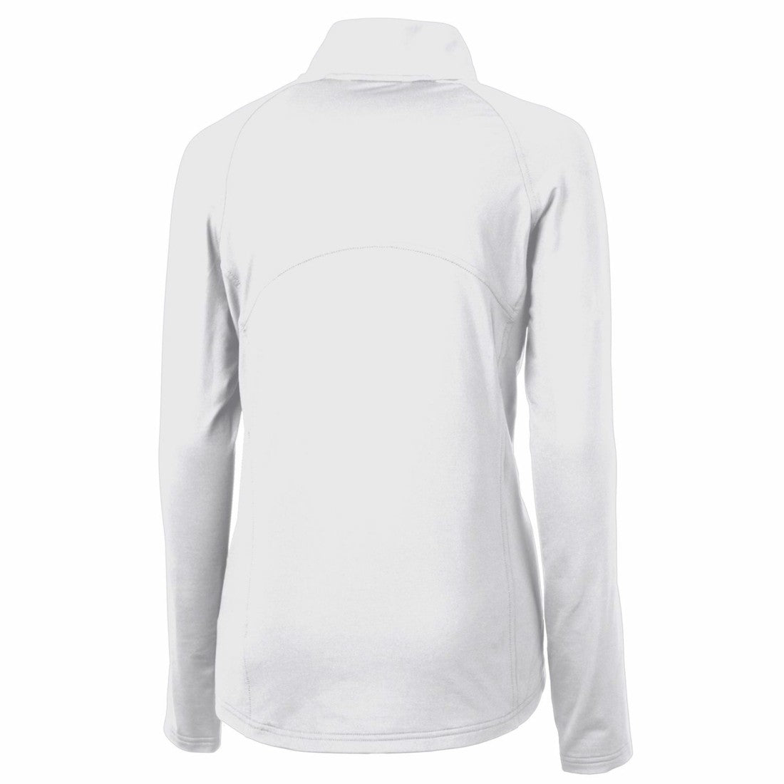 Detroit Lions Cutter & Buck Women's Throwback Logo Adapt Eco Knit Stretch Recycled Half-Zip Pullover Top White