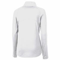 Denver Broncos Cutter & Buck Women's Throwback Logo Adapt Eco Knit Stretch Recycled Half-Zip Pullover Top White