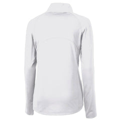 Buffalo Bills Cutter & Buck Women's Throwback Logo Adapt Eco Knit Stretch Recycled Half-Zip Pullover Top White