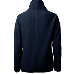 New York Giants Cutter & Buck Women's Throwback Logo Cascade Eco Sherpa Fleece Half-Zip Pullover Jacket Navy