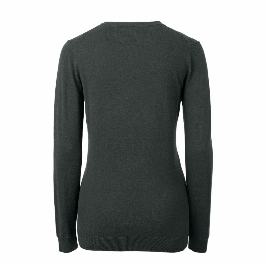 Detroit Lions Cutter & Buck Women's Throwback Logo Lakemont Tri-Blend V-Neck Sweater Heather Charcoal