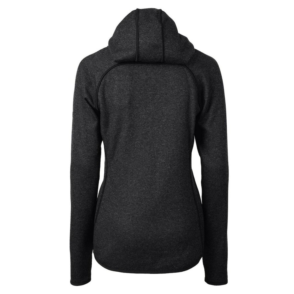 Buffalo Bills Cutter & Buck Women's Throwback Logo Mainsail Full-Zip Jacket Heather Charcoal