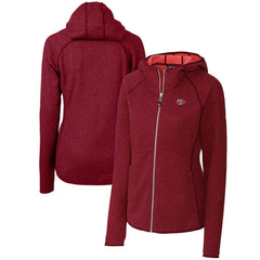 San Francisco 49ers Cutter & Buck Women's Throwback Logo Mainsail Full-Zip Jacket Scarlet