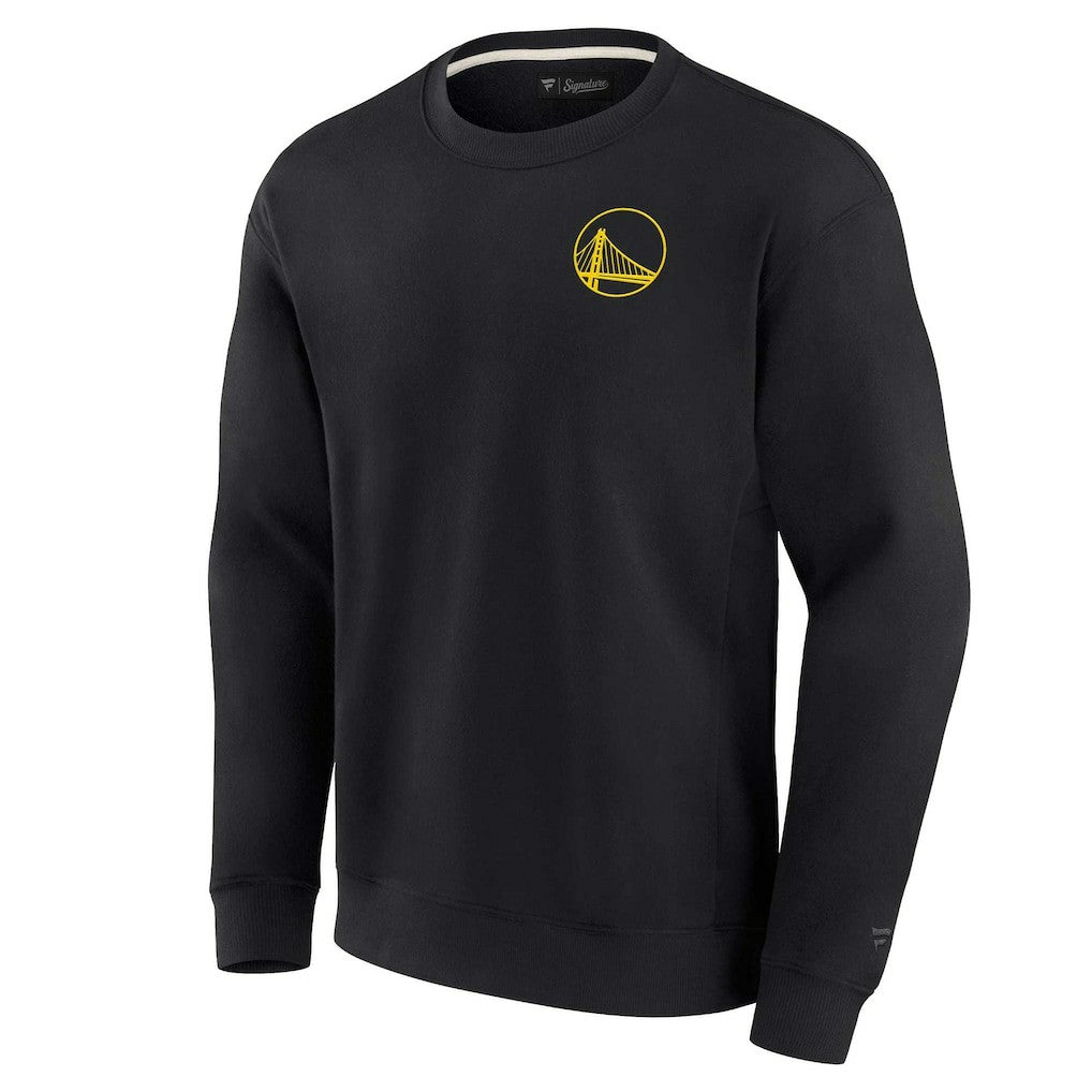 Golden State Warriors Unisex Elements Super Soft Fleece Pullover Sweatshirt Black