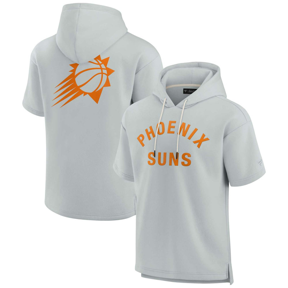Phoenix Suns Unisex Elements Super Soft Fleece Short Sleeve Pullover Hoodie Gray