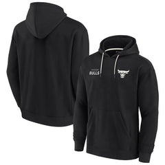 Chicago Bulls Unisex Elements Super Soft Fleece Pullover Hoodie Black