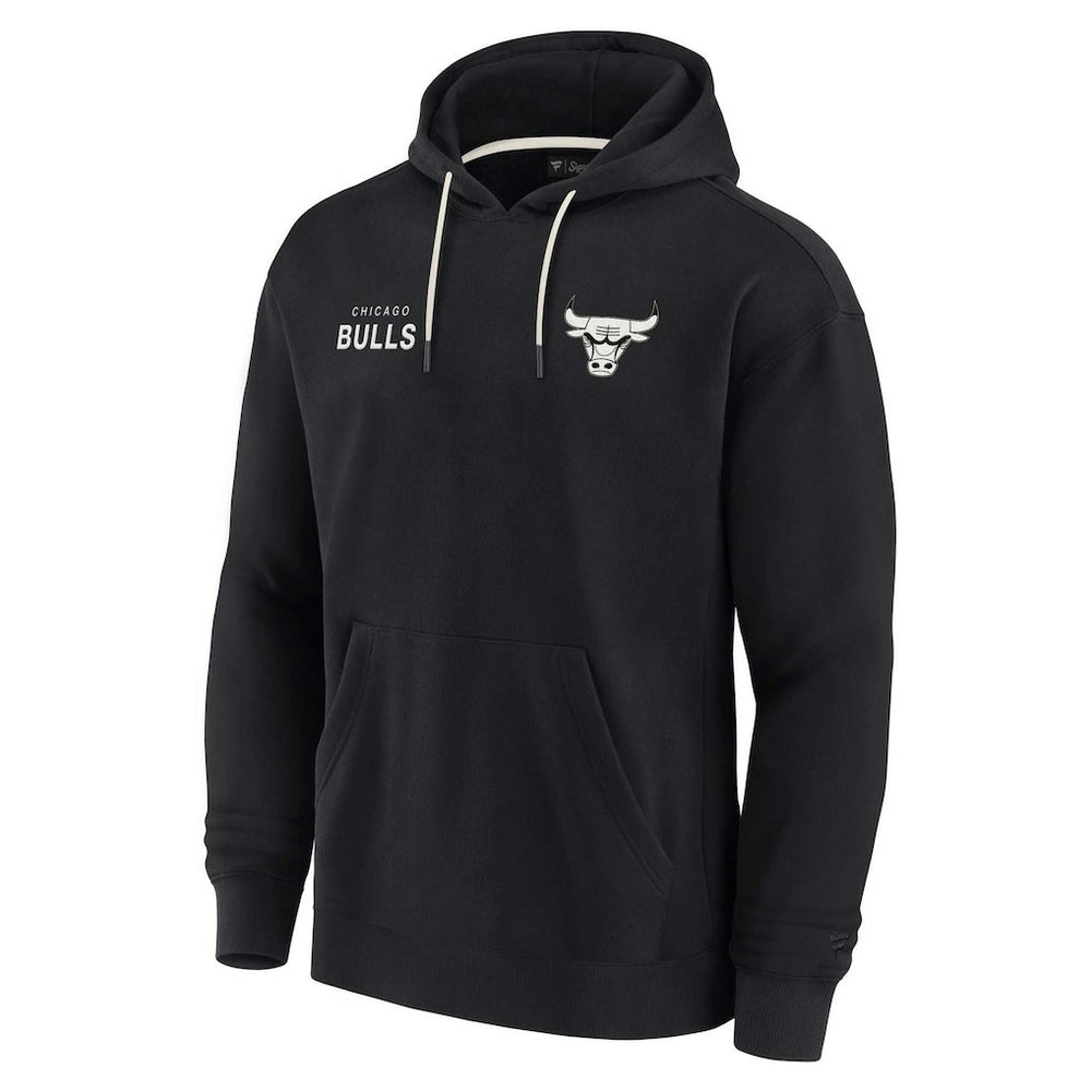 Chicago Bulls Unisex Elements Super Soft Fleece Pullover Hoodie Black