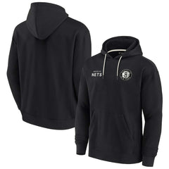 Brooklyn Nets Unisex Elements Super Soft Fleece Pullover Hoodie Black