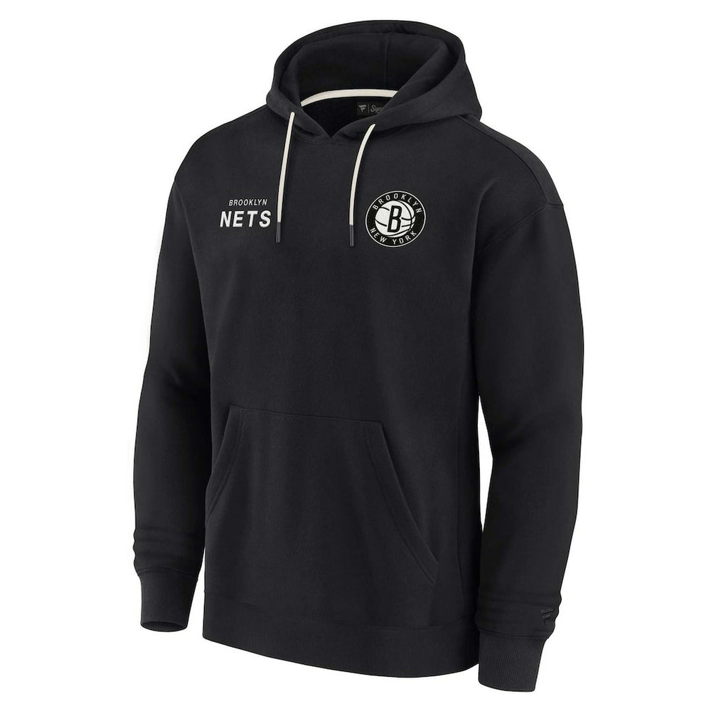 Brooklyn Nets Unisex Elements Super Soft Fleece Pullover Hoodie Black