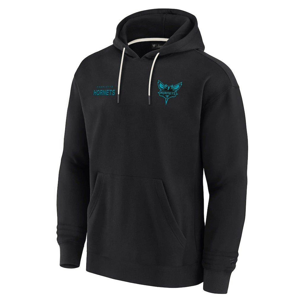 Charlotte Hornets Unisex Elements Super Soft Fleece Pullover Hoodie Black