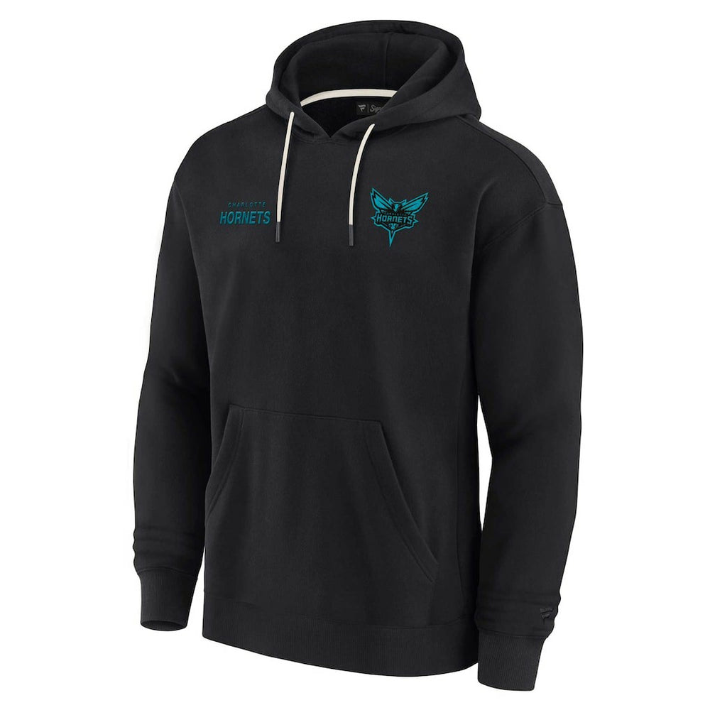 Charlotte Hornets Unisex Elements Super Soft Fleece Pullover Hoodie Black