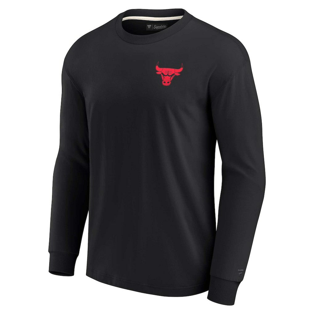 Chicago Bulls Unisex Elements Super Soft Long Sleeve T-Shirt Black