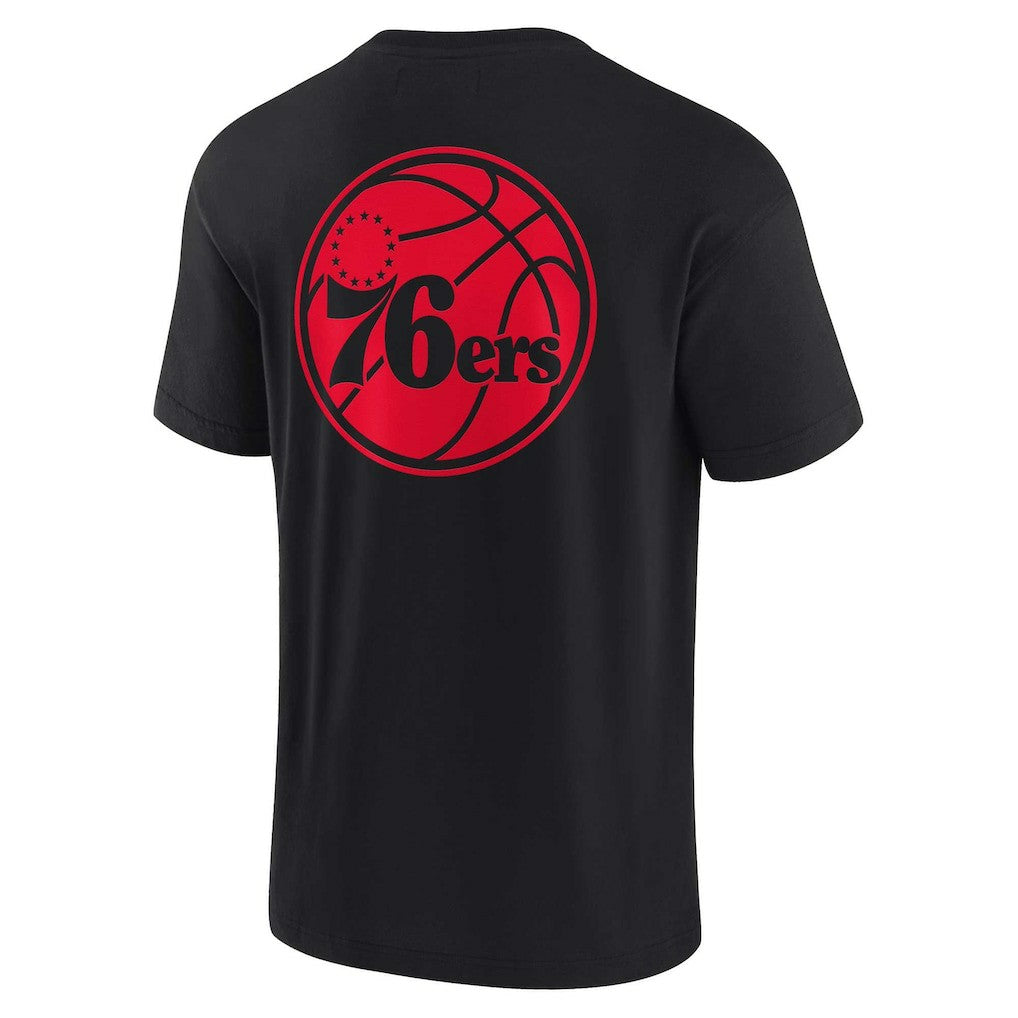Philadelphia 76ers Unisex Elements Super Soft Short Sleeve T-Shirt Black