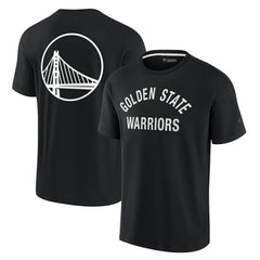 Golden State Warriors Unisex Elements Super Soft Short Sleeve T-Shirt Black