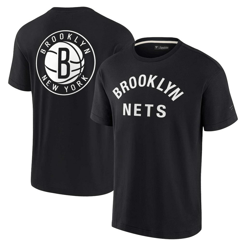Brooklyn Nets Unisex Elements Super Soft Short Sleeve T-Shirt Black