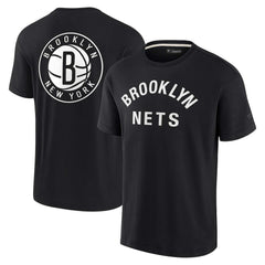 Brooklyn Nets Unisex Elements Super Soft Short Sleeve T-Shirt Black