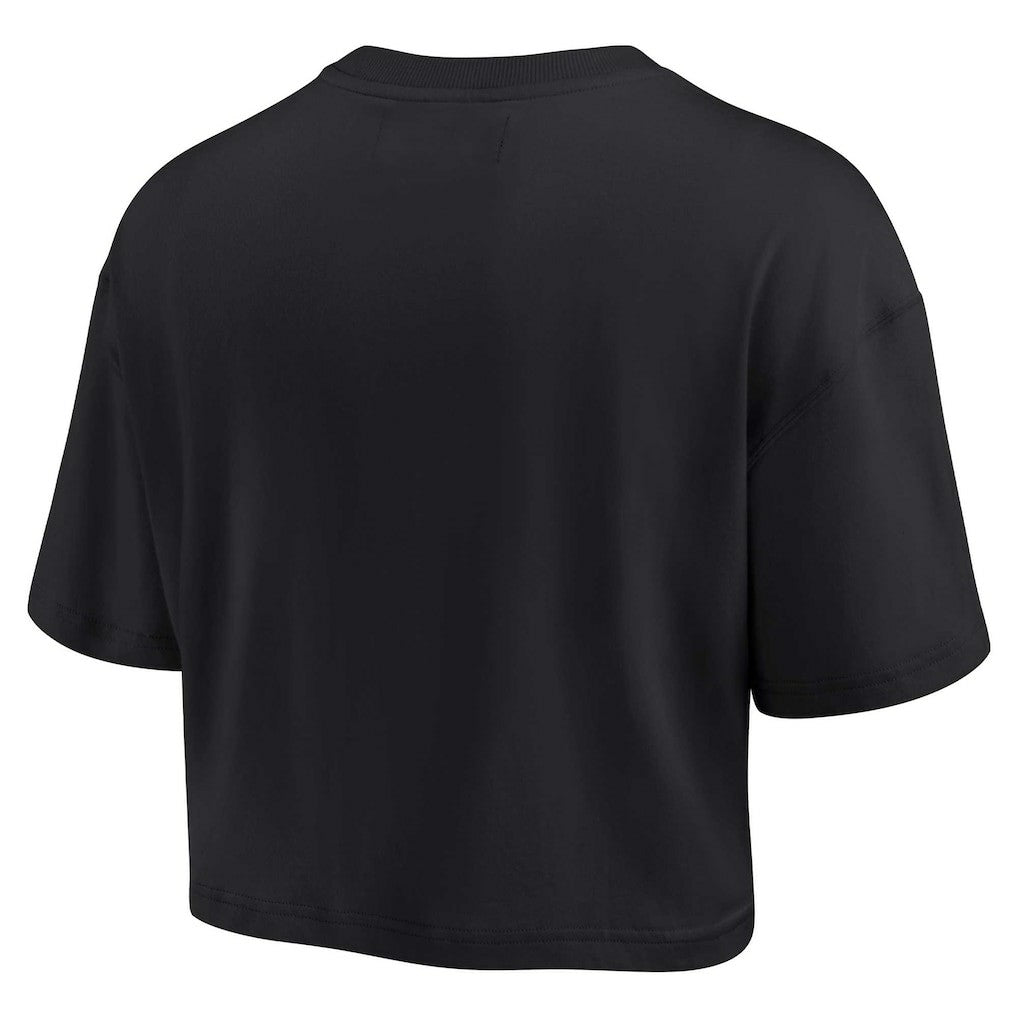 Boston Celtics Women's Elements Super Soft Boxy Cropped T-Shirt Black