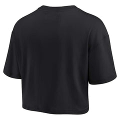 Chicago Bulls Women's Elements Super Soft Boxy Cropped T-Shirt Black