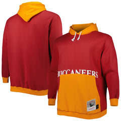 Tampa Bay Buccaneers Big & Tall Big Face Pullover Hoodie Red/Orange