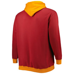 Tampa Bay Buccaneers Big & Tall Big Face Pullover Hoodie Red/Orange