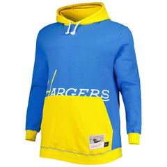 Los Angeles Chargers Big & Tall Big Face Pullover Hoodie Powder Blue/Gold