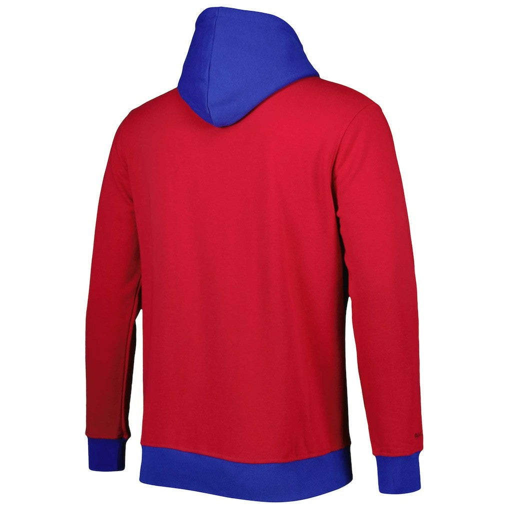 New York Giants Big & Tall Big Face Pullover Hoodie Red/Royal
