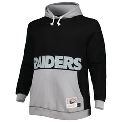 Las Vegas Raiders Big & Tall Big Face Pullover Hoodie Black/Silver