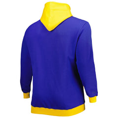 Los Angeles Rams Big & Tall Big Face Pullover Hoodie Royal/Gold
