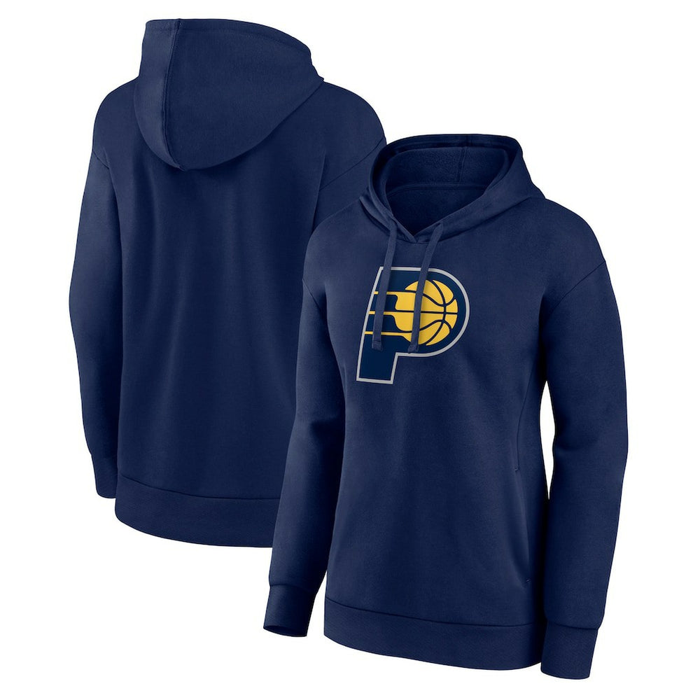 Indiana Pacers Women's Team Primary Logo Pullover Hoodie Navy