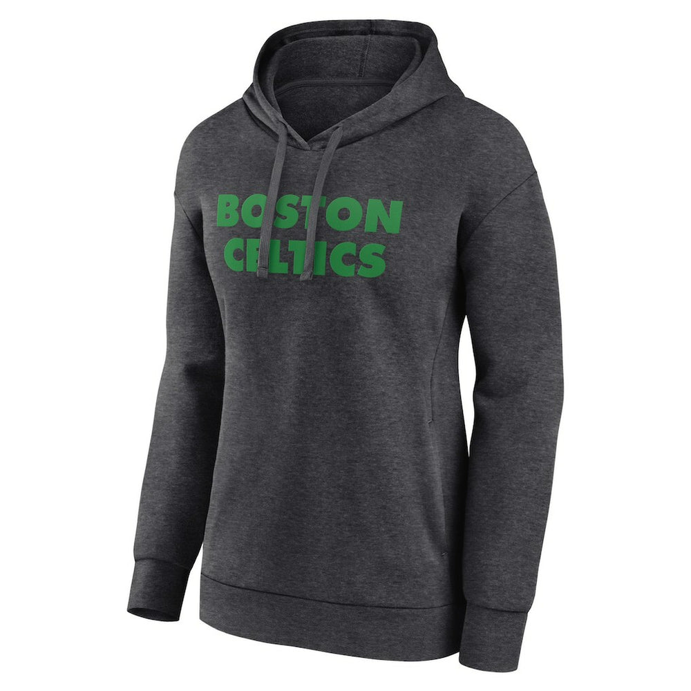 Boston Celtics Women's Wordmark Alt Pullover Hoodie Charcoal