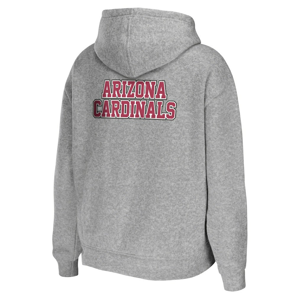 Arizona Cardinals WEAR by Erin Andrews Women's Team Full-Zip Hoodie Heathered Gray