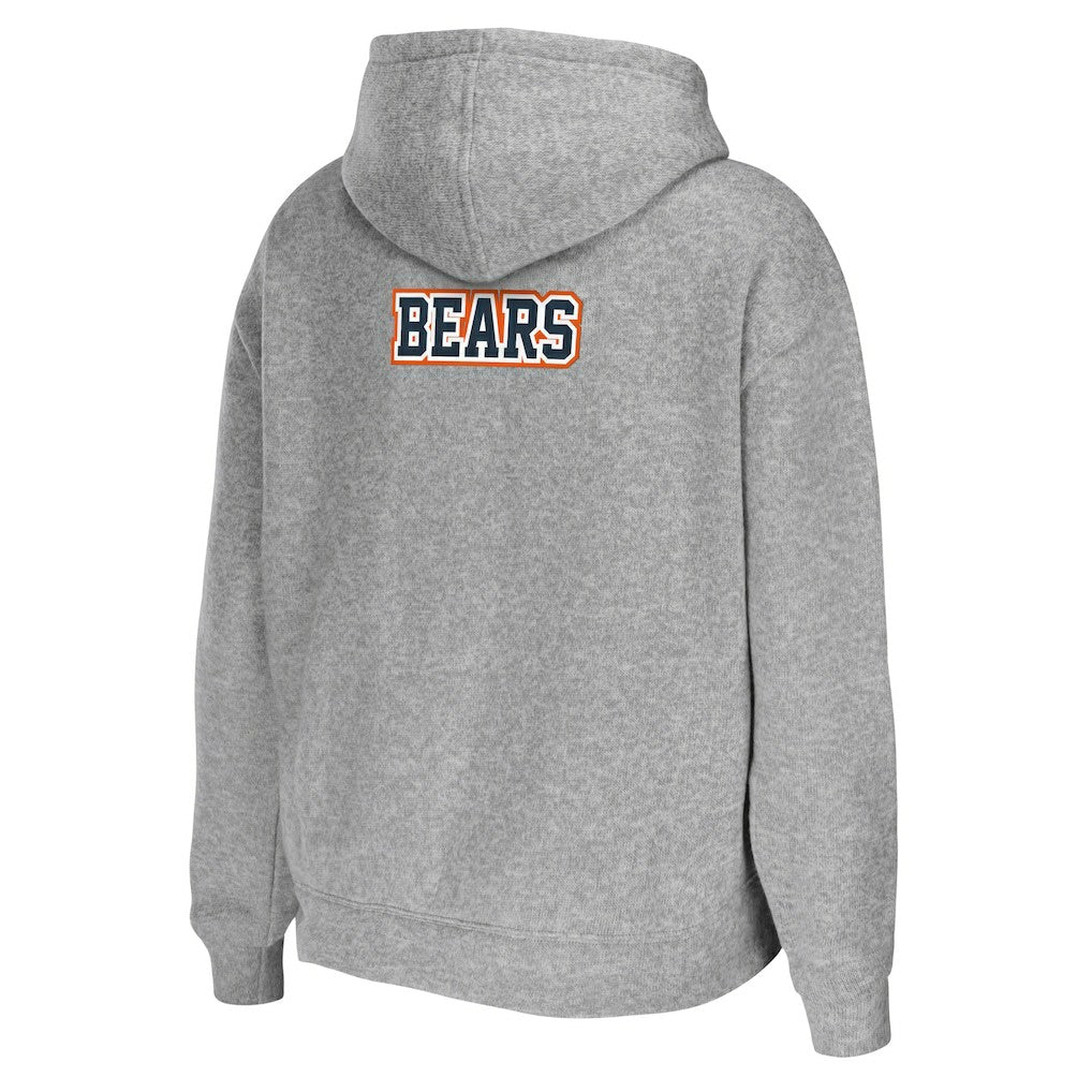 Chicago Bears WEAR by Erin Andrews Women's Team Full-Zip Hoodie Heathered Gray